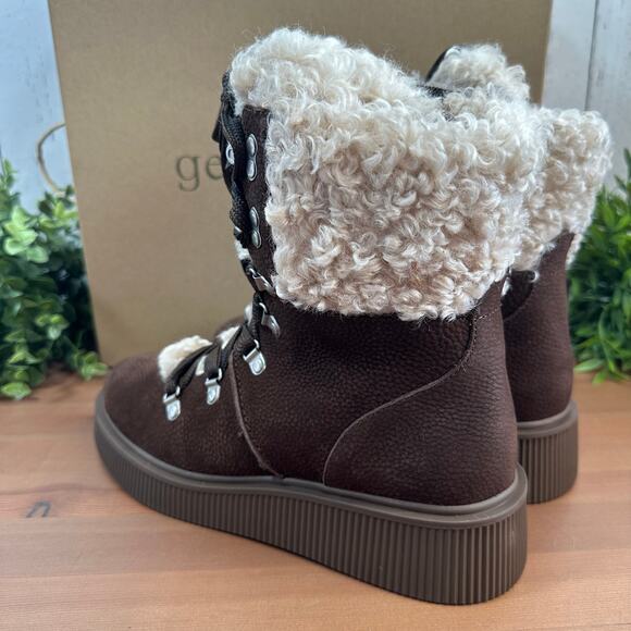 Gentle Souls by Kenneth Cole Women's Behann Alpine Lace-up Boots Size 11 - Picture 5 of 8